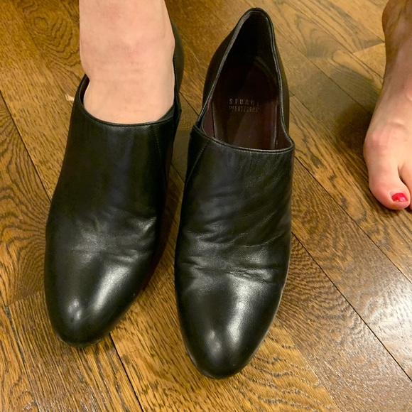Stuart Weitzman black leather booties - Picture 2 of 4